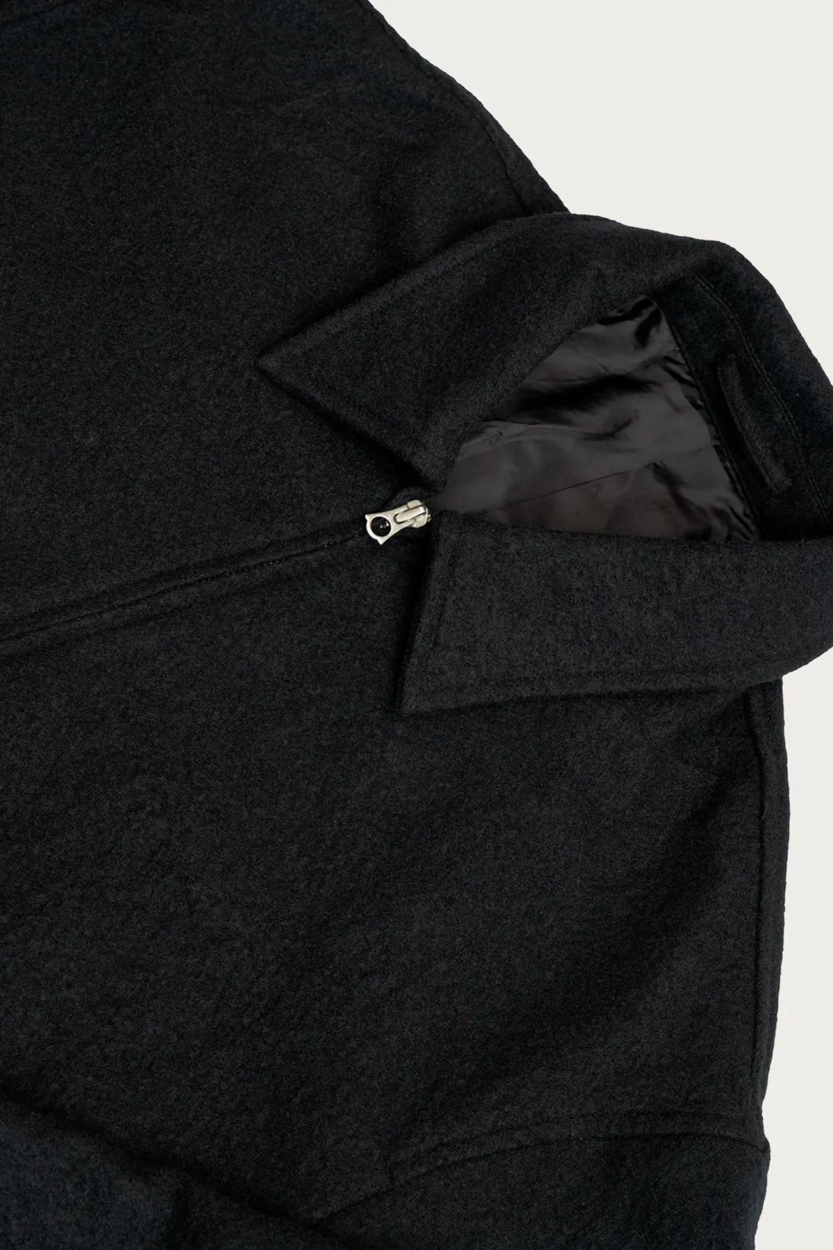 Machine Jacket - Black Wool Flannel sold by Canoe Club product image thumbnail 2
