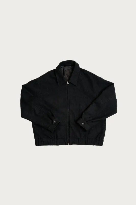 Machine Jacket - Black Wool Flannel sold by Canoe Club