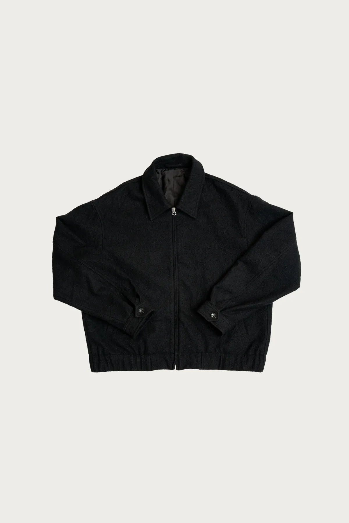 Machine Jacket - Black Wool Flannel sold by Canoe Club