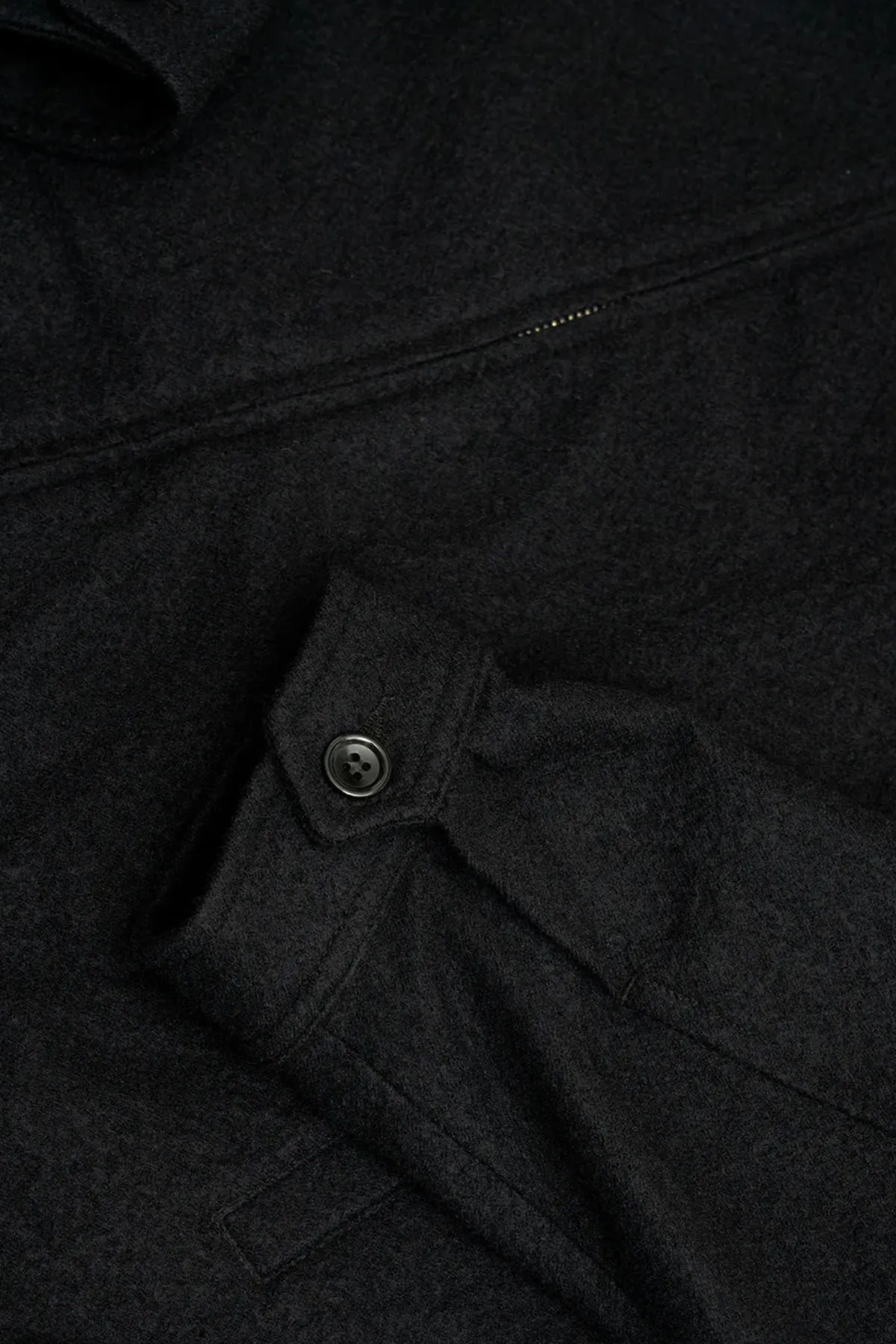 Machine Jacket - Black Wool Flannel sold by Canoe Club product image thumbnail 3