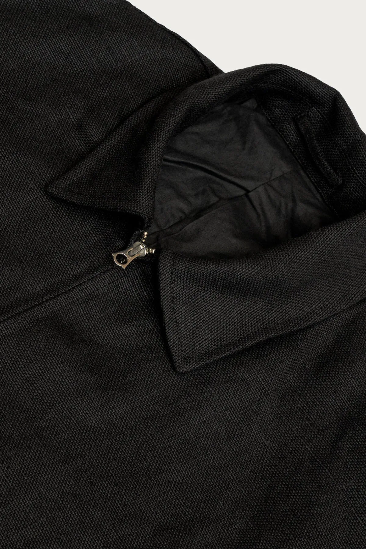Machine Jacket - Black Belgian Linen sold by Canoe Club product image thumbnail 2