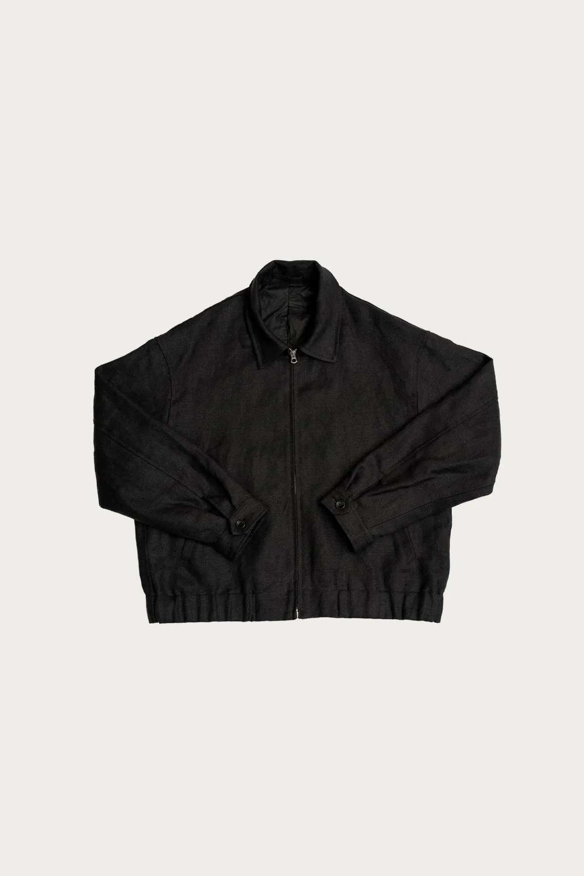 Machine Jacket - Black Belgian Linen sold by Canoe Club