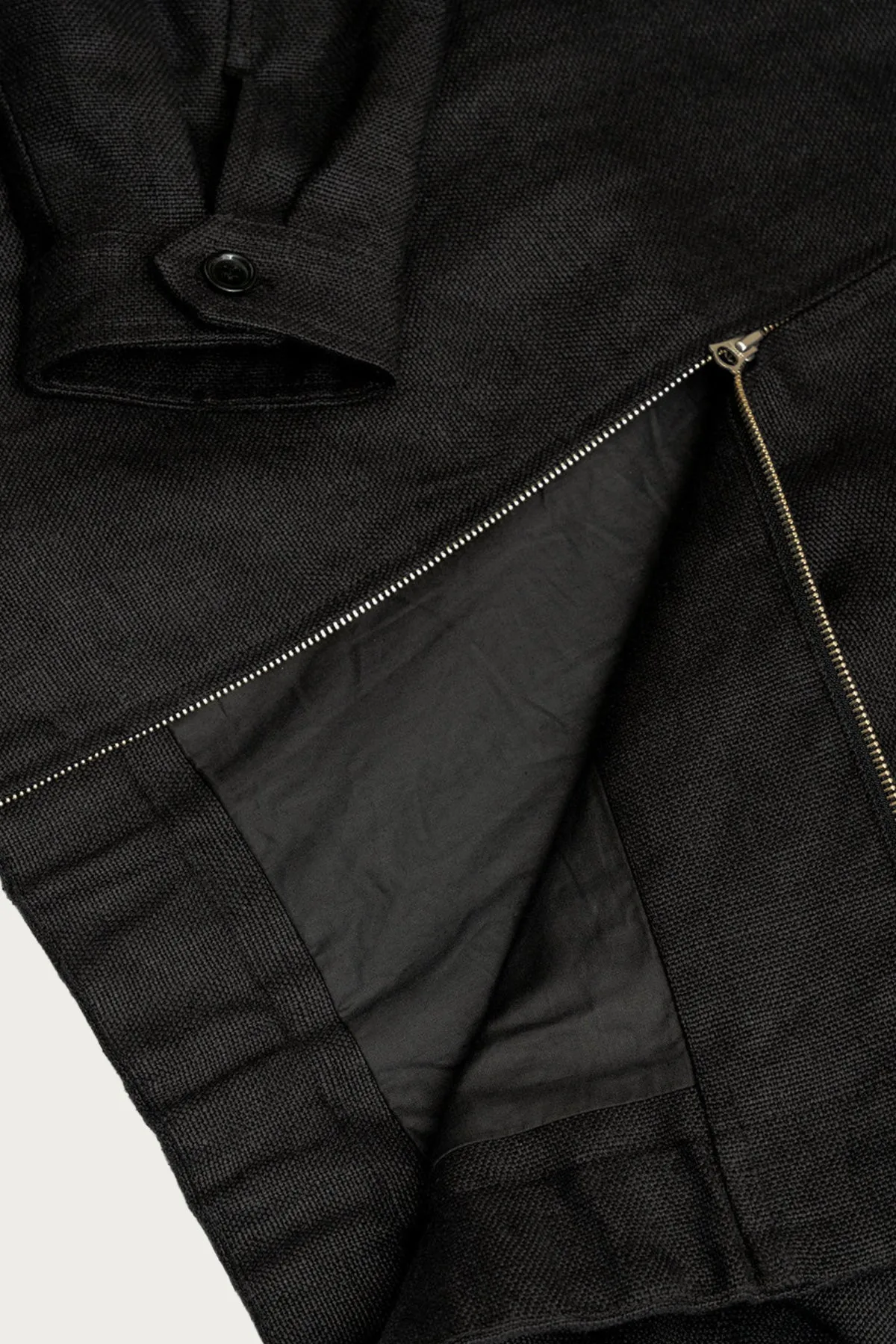 Machine Jacket - Black Belgian Linen sold by Canoe Club product image thumbnail 5