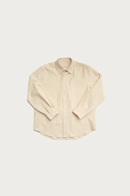 Filter Shirt - Off White Cotton Ripple Corduroy sold by Canoe Club