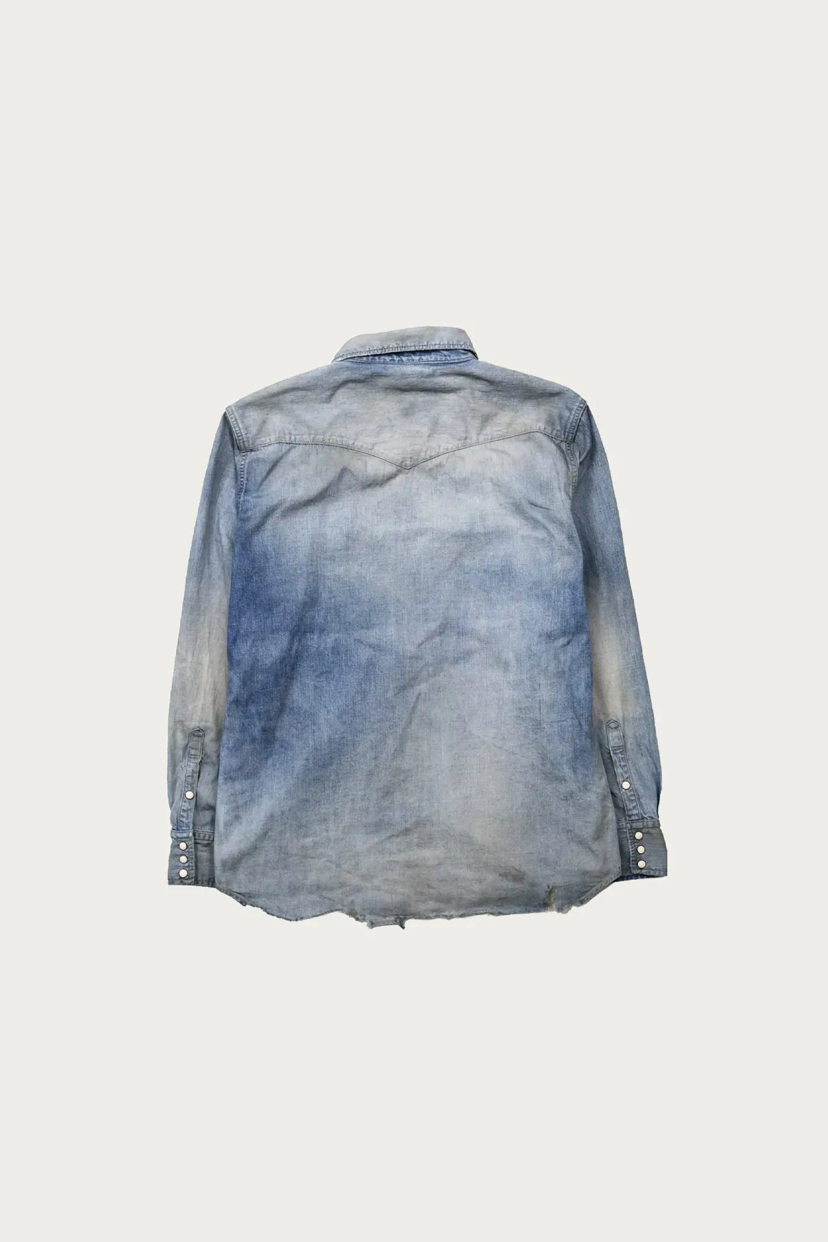 Denim Western Shirt HW "Looks That Kill" - Indigo Blue (Hand Wash) sold by Canoe Club product image thumbnail 2