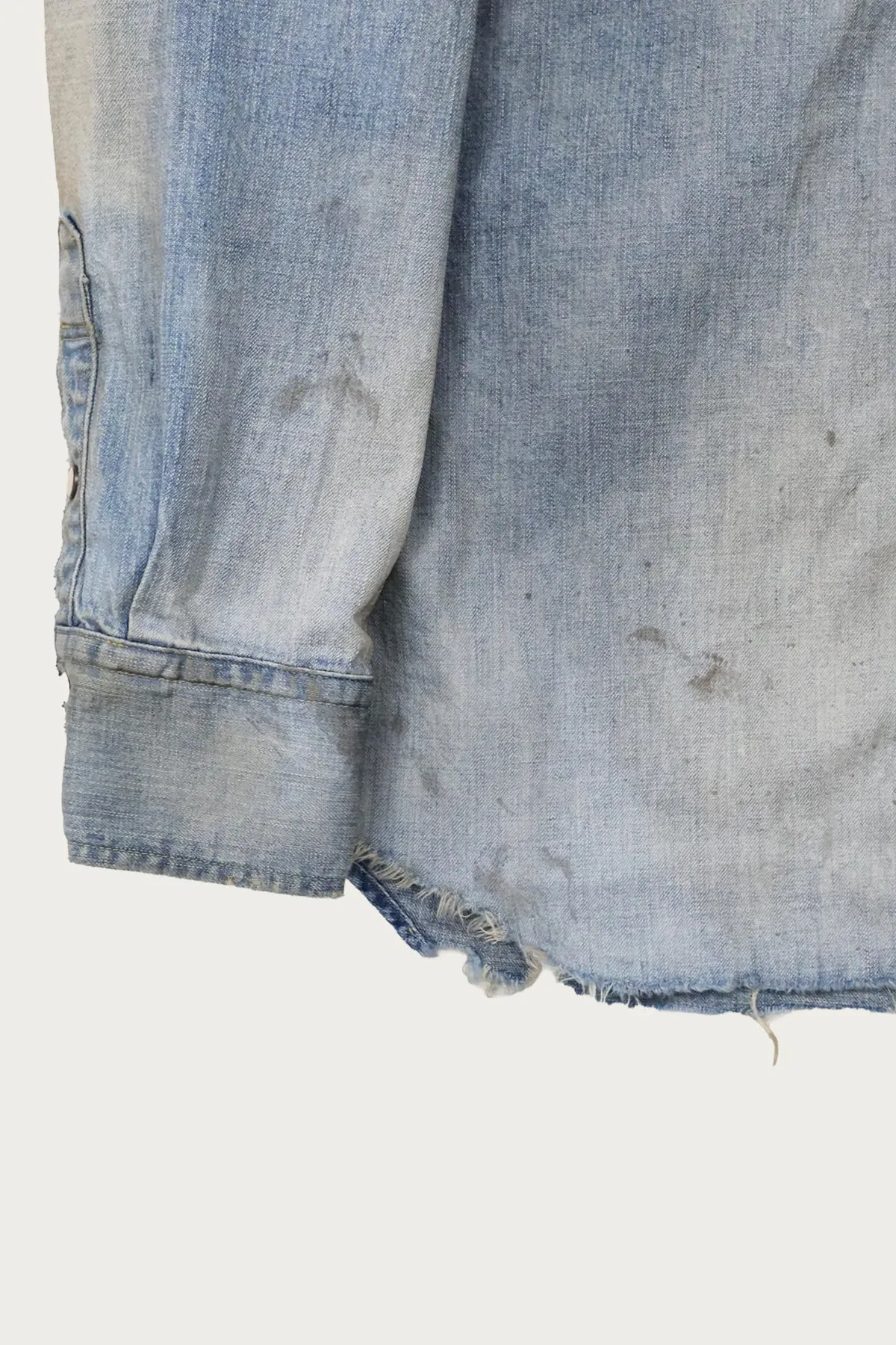 Denim Western Shirt HW "Looks That Kill" - Indigo Blue (Hand Wash) sold by Canoe Club product image thumbnail 4