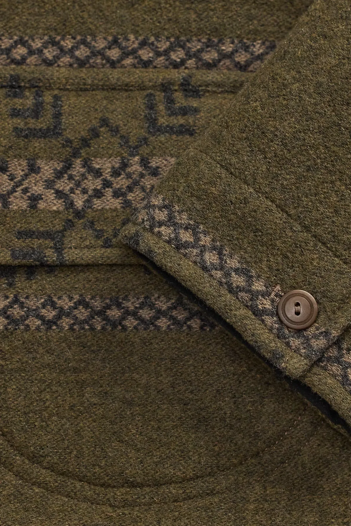 Double-Faced Jacquard Jacket - Vintage Brown Mix sold by Canoe Club product image thumbnail 5
