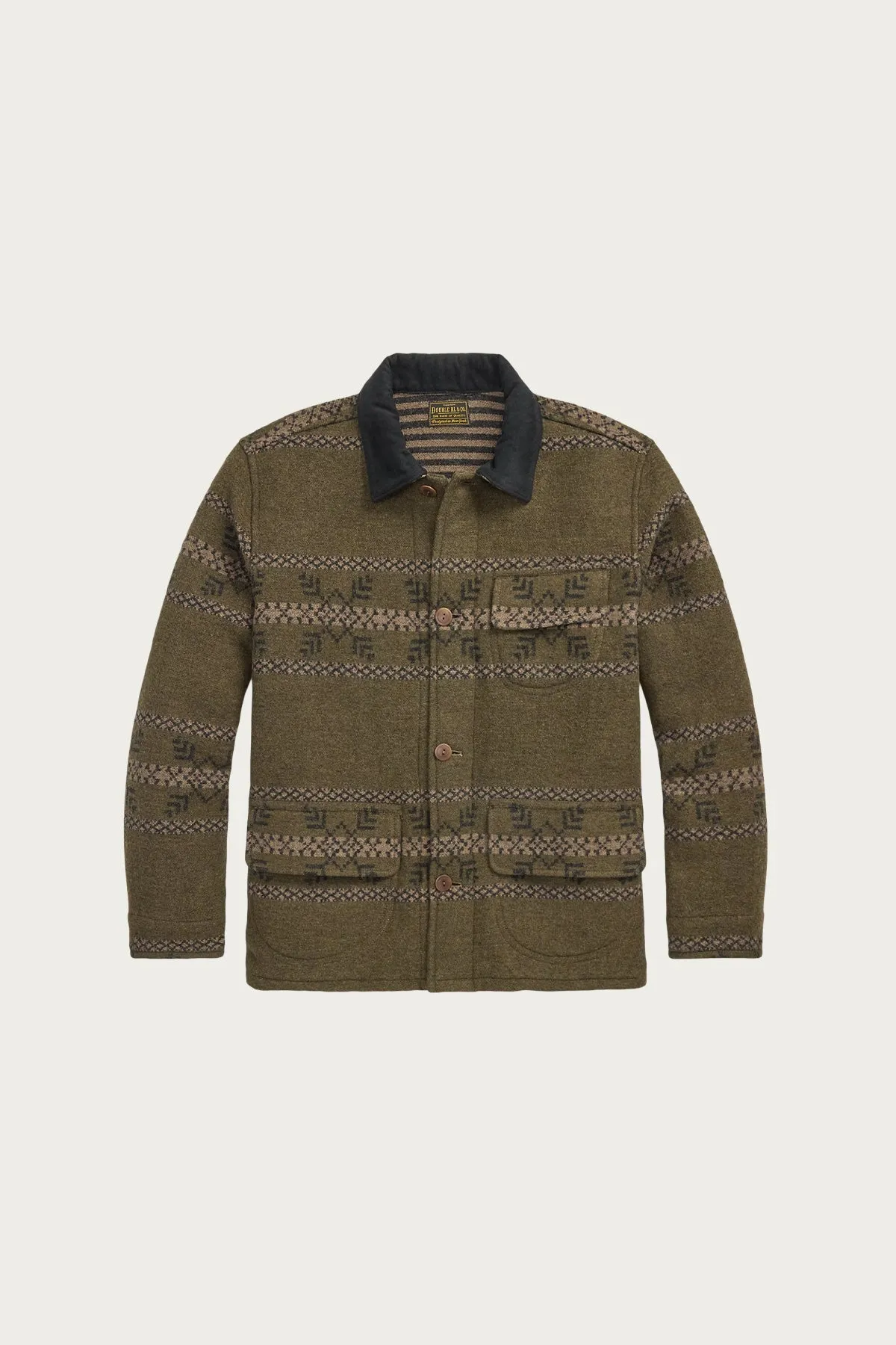 Double-Faced Jacquard Jacket - Vintage Brown Mix sold by Canoe Club