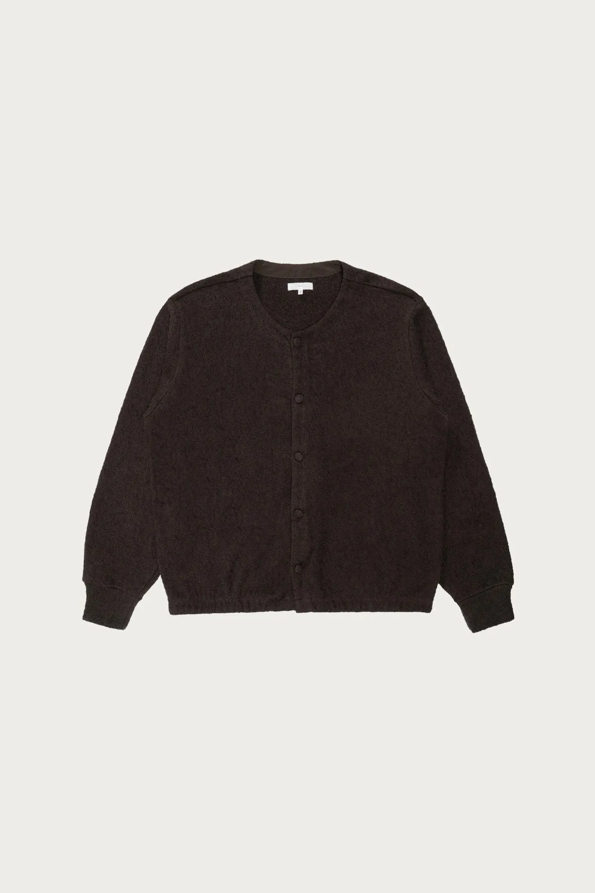 Teddy Cardigan - Black Mushroom sold by Canoe Club