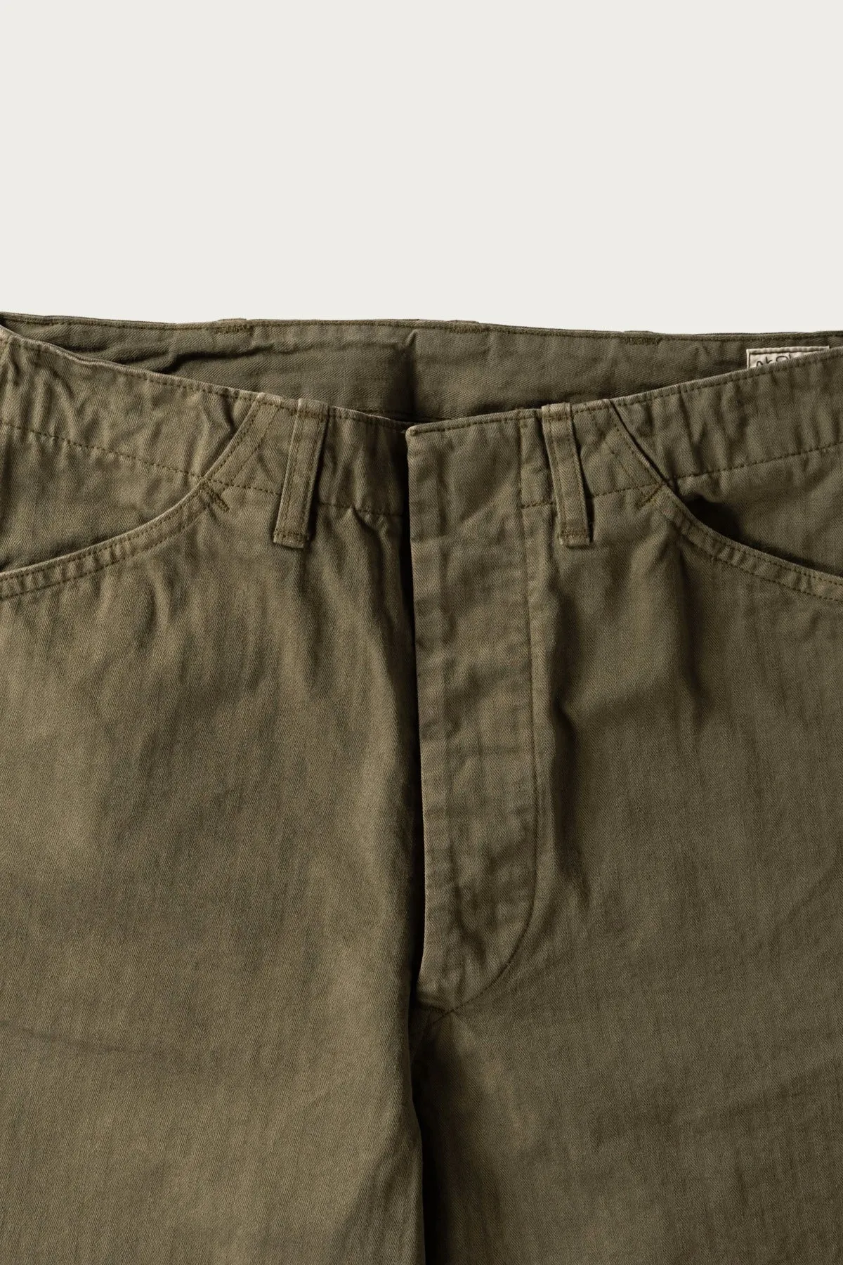 USMC Herringbone Wide Fit Utility Trousers - Dark Olive sold by Canoe Club product image thumbnail 2
