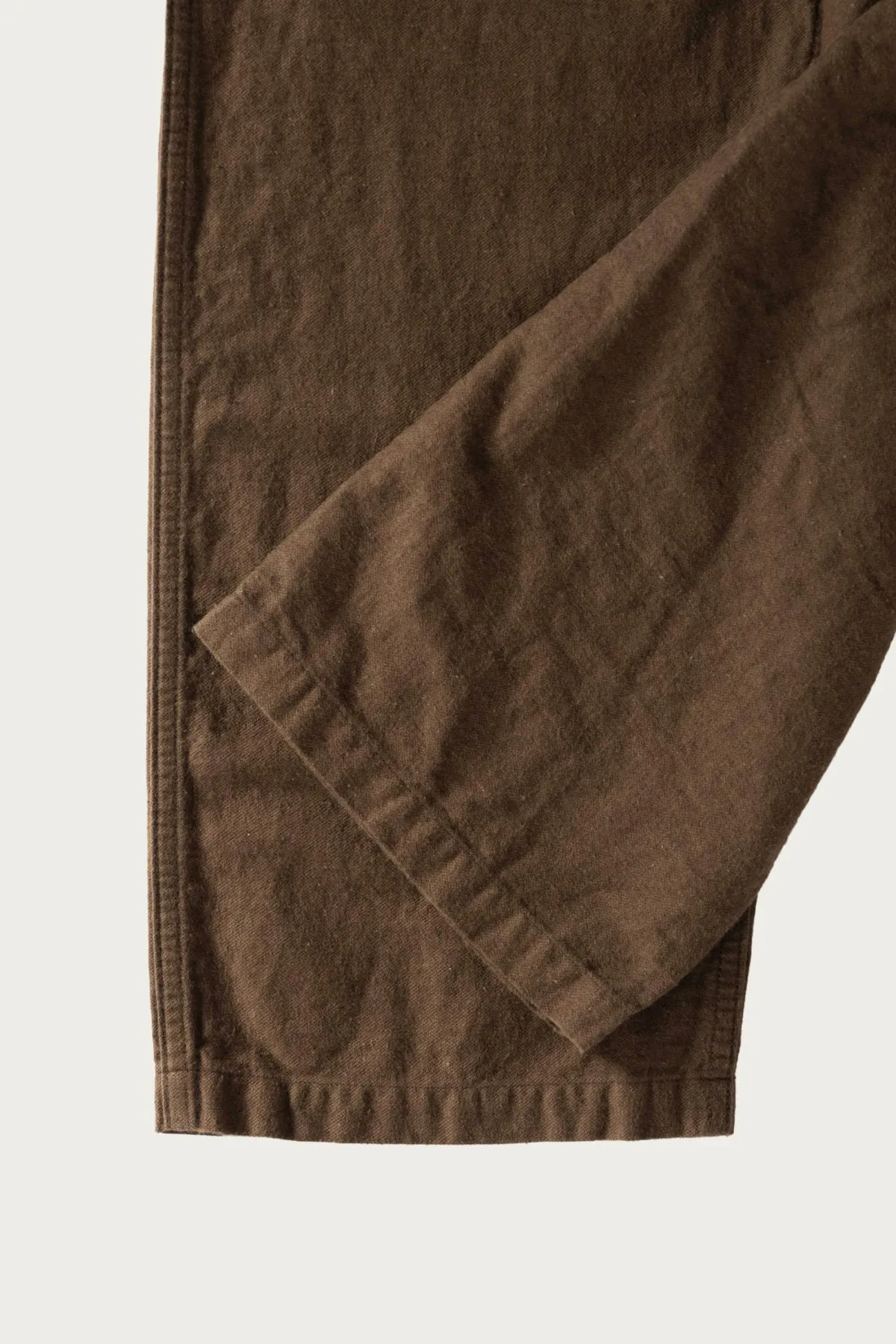 Relax Fit Cotton Linen Moleskin Fatigue Pants - Coffee Brown sold by Canoe Club product image thumbnail 3