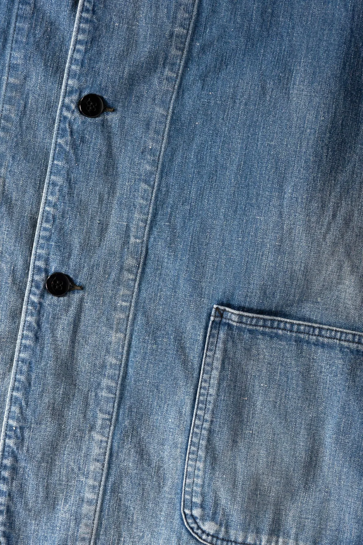 Denim Work Jacket - Vintage Worn sold by Canoe Club product image thumbnail 3