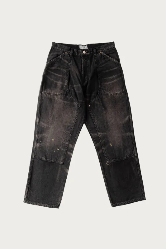 Duck Painter Pants - Black Cotton sold by Canoe Club