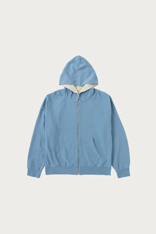 Jumbo Dual Hoodie F.Z. DMGD - Lt. Blue made by Visvim