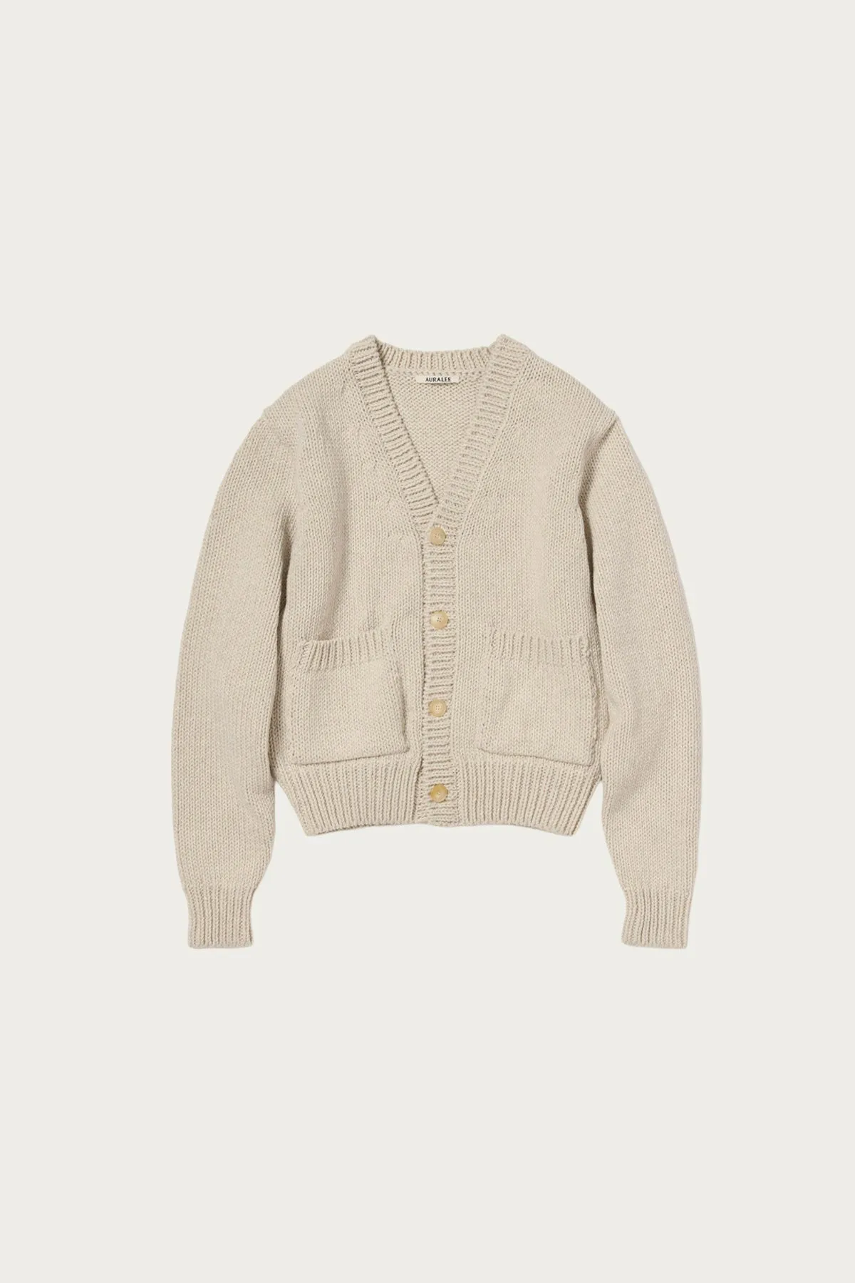 Wool Cashmere Felted Knit Cardigan - Ivory sold by Canoe Club