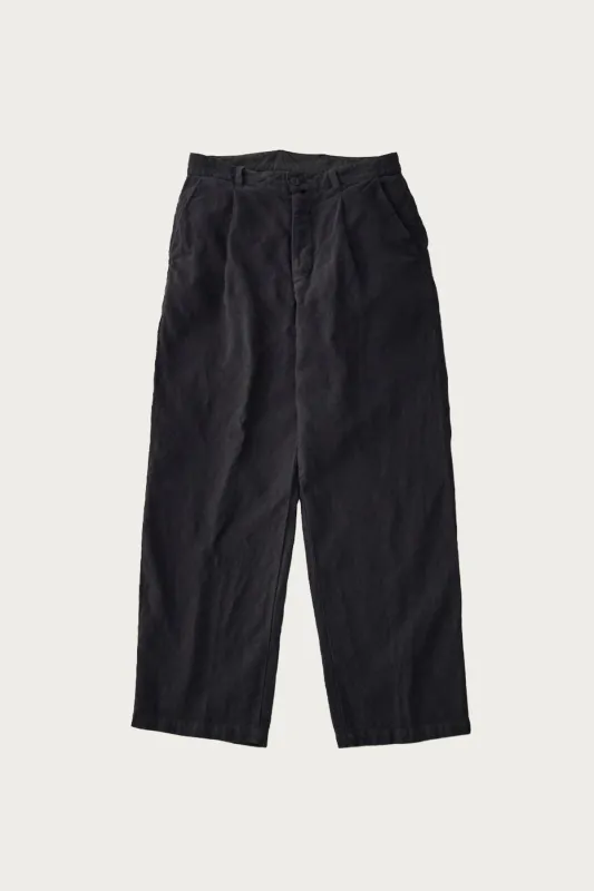 Linen Trousers - Ink Black sold by Canoe Club