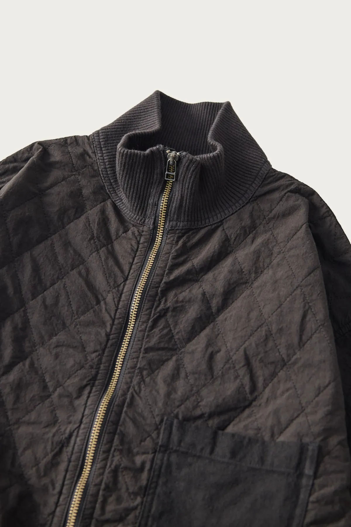 Quilted Zip Blouson - Ink Black sold by Canoe Club product image thumbnail 2