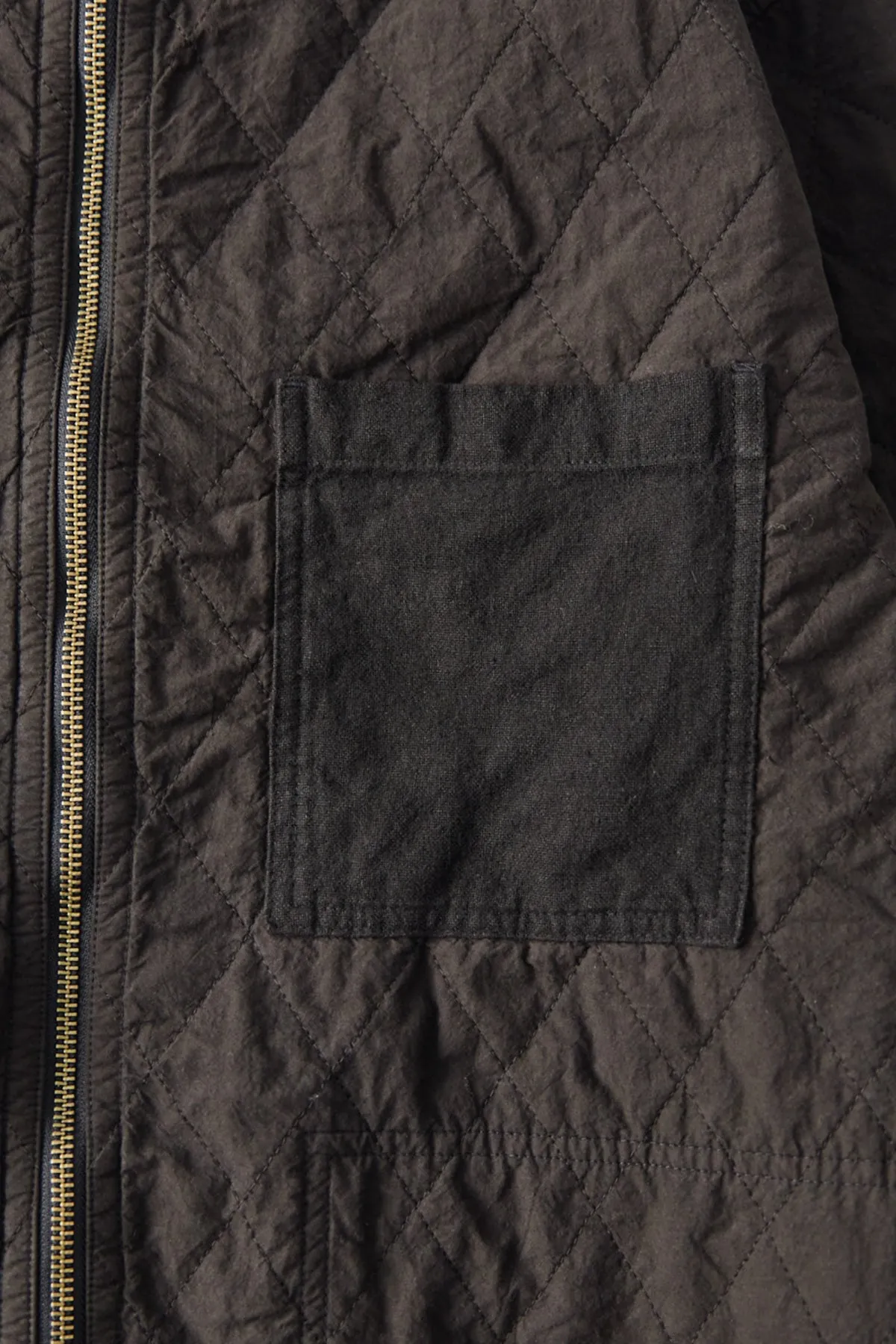 Quilted Zip Blouson - Ink Black sold by Canoe Club product image thumbnail 3