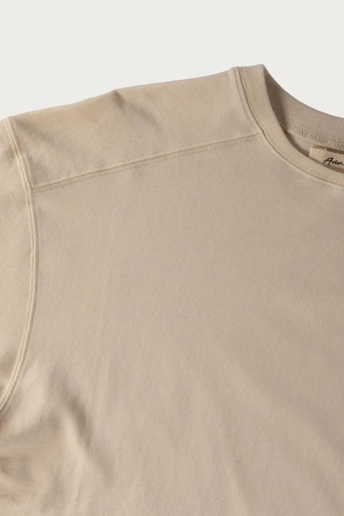 Long Sleeve Arc Tee - Natural Cotton Jersey sold by Canoe Club product image thumbnail 3