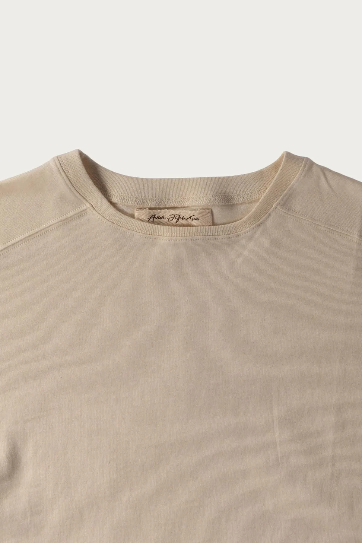 Long Sleeve Arc Tee - Natural Cotton Jersey sold by Canoe Club product image thumbnail 2
