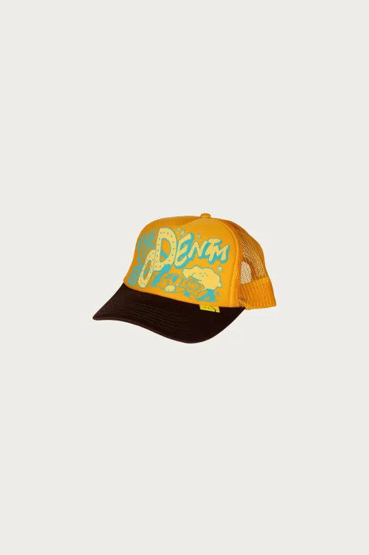 TH.D.D.Track Cap - Yellow/Brown made by Kapital