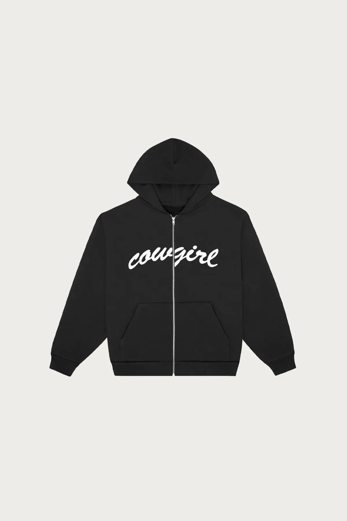 Script Zip Hoodie - Black sold by Canoe Club