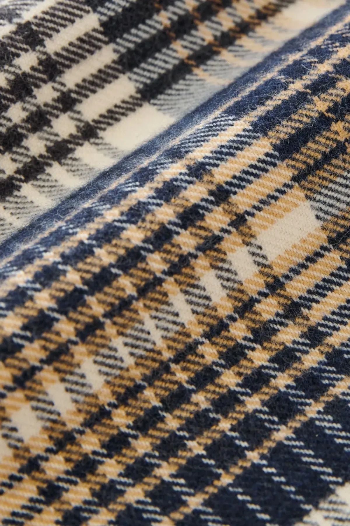 View Regular Shirt - Navy/Oatmeal Brushed Check (AL x SN) sold by Canoe Club product image thumbnail 2