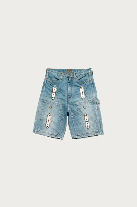 14oz Denim Shorts (STUDS Remake) - Indigo sold by Canoe Club
