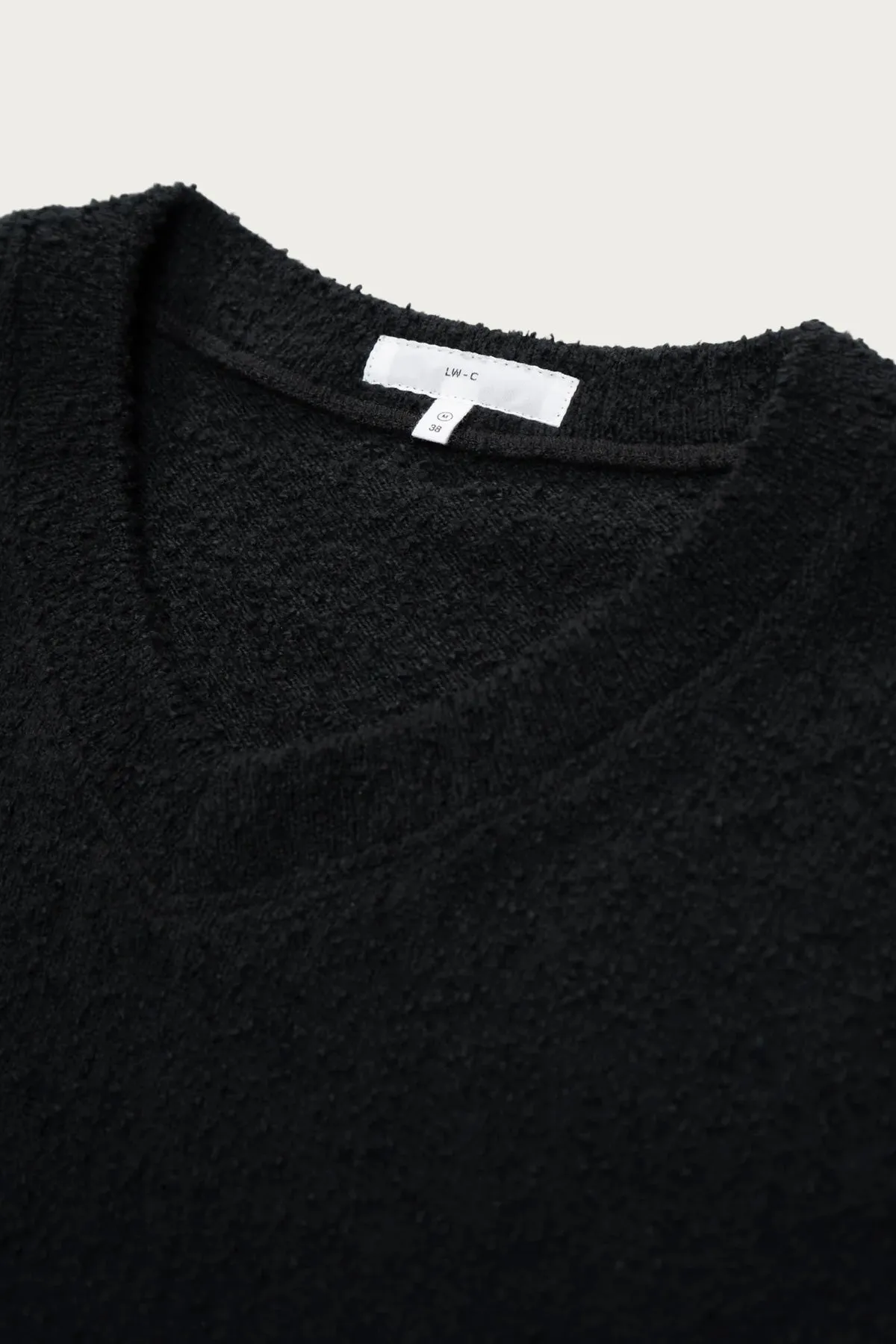 Teddy High V Neck - Black sold by Canoe Club product image thumbnail 2