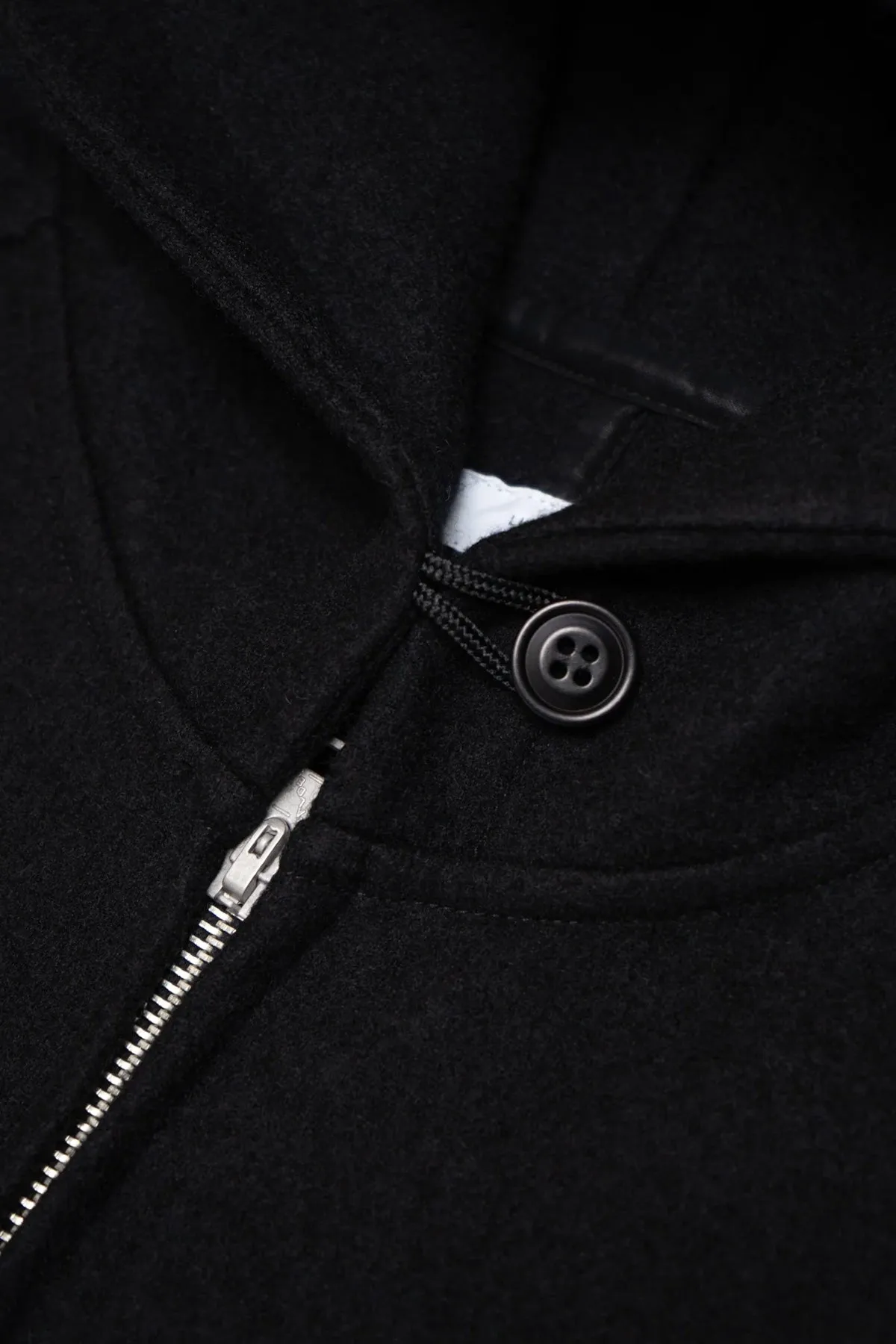 Wool Zip Hoodie - Black sold by Canoe Club product image thumbnail 2