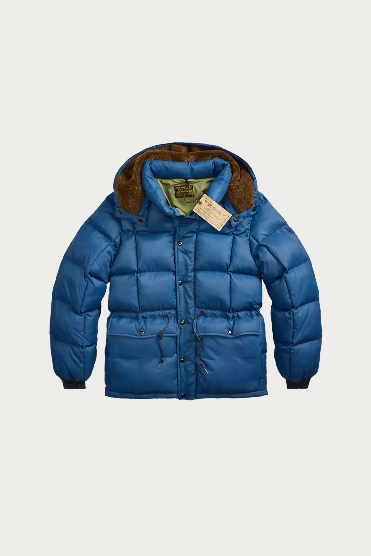 Quilted Ripstop Hooded Jacket - Vintage Blue sold by Canoe Club