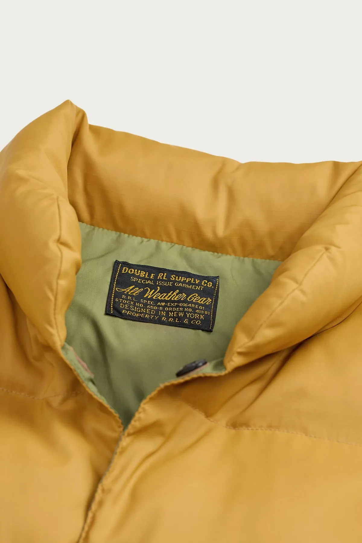 Quilted Ripstop Jacket - Vintage Yellow sold by Canoe Club product image thumbnail 3