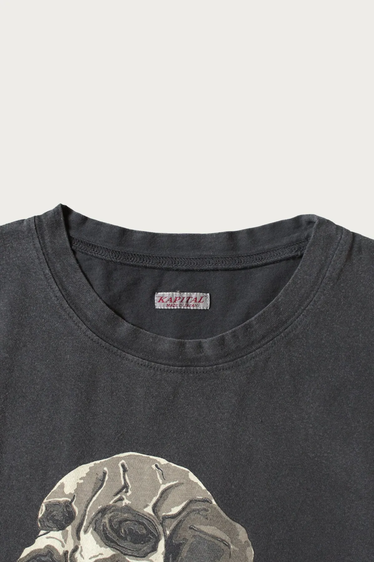 20/-Jersey Crew T (PECKISH Rain Skull) - Black sold by Canoe Club product image thumbnail 3