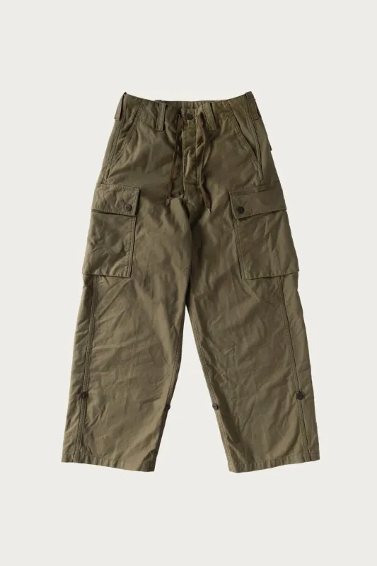Wide Fit Cargo Pants - Army Green sold by Canoe Club