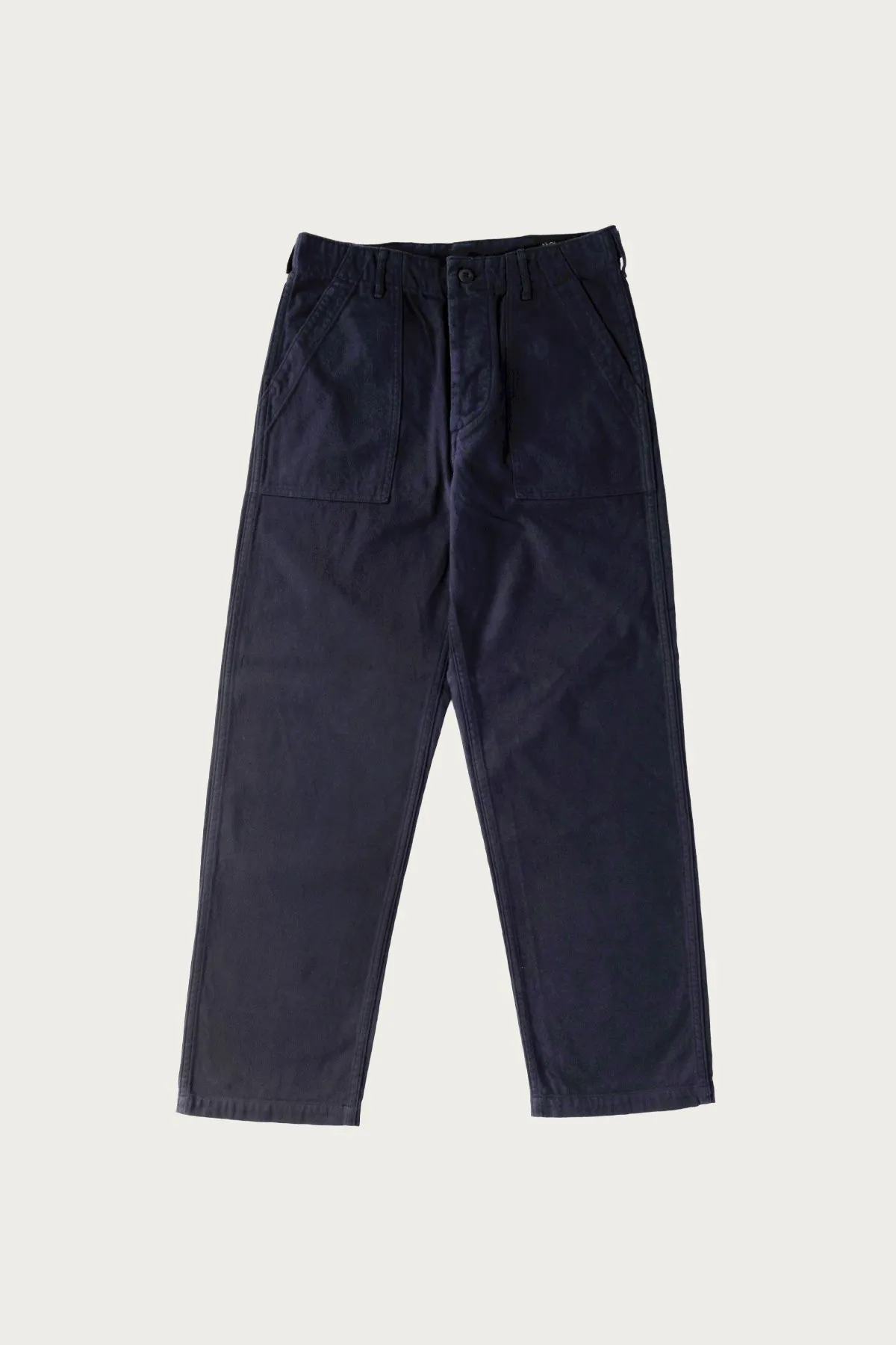 Brushed Flannel US Army Fatigue Pants - Dark Navy sold by Canoe Club