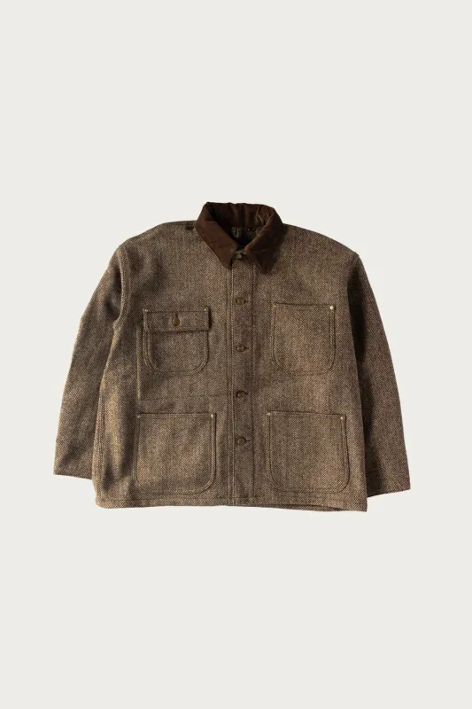 Harris Tweed Relax Fit Coverall - Khaki sold by Canoe Club