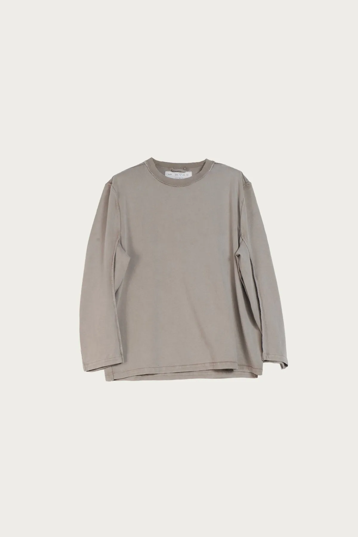 Big Tee LS - Taupe Heavy Jersey sold by Canoe Club