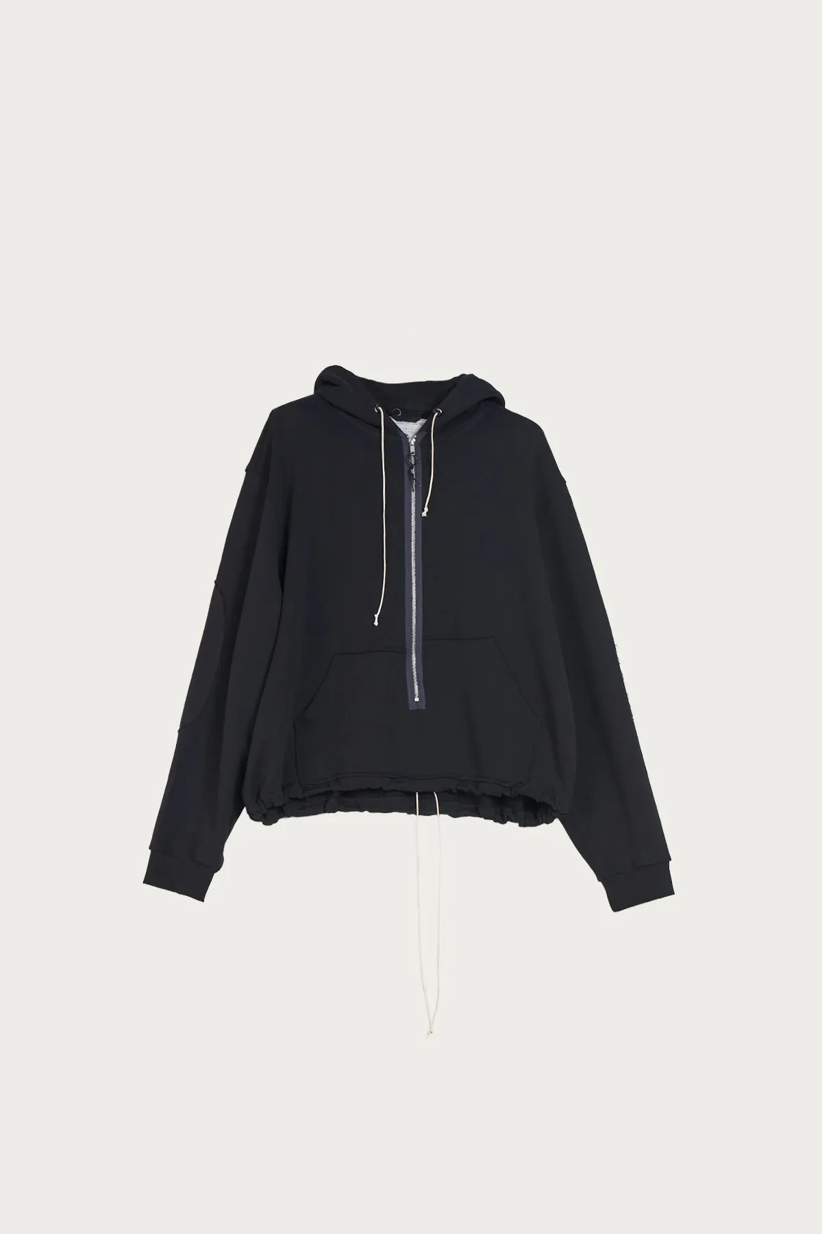 Anorak Zip Hoodie - Black sold by Canoe Club