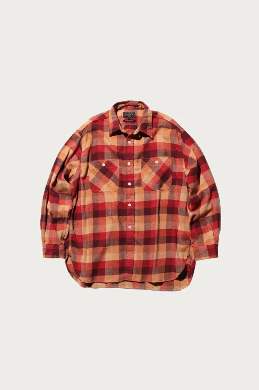 WORK Indian Flannel Plaid - Red sold by Canoe Club