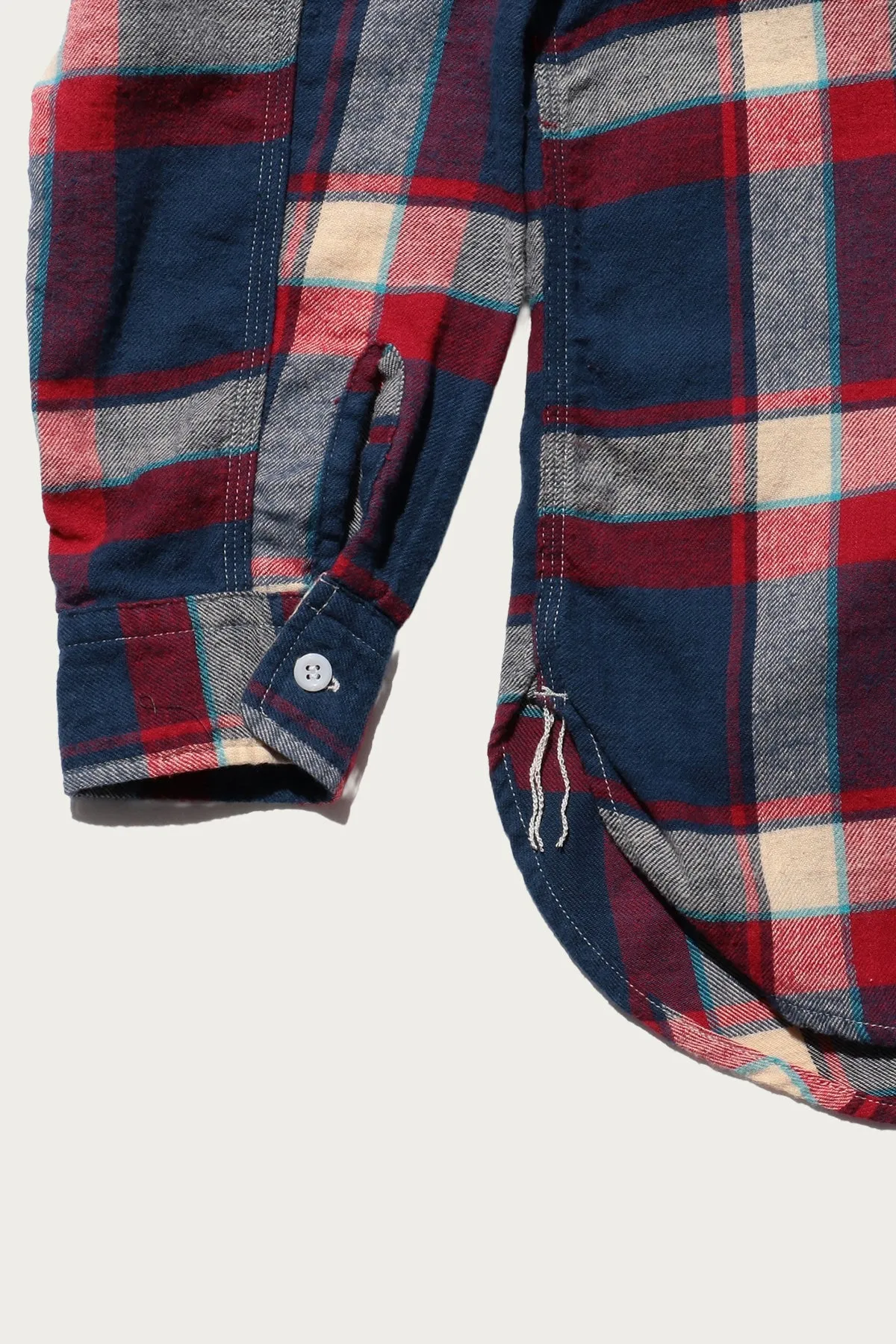 WORK Indian Flannel Plaid - Blue sold by Canoe Club product image thumbnail 3