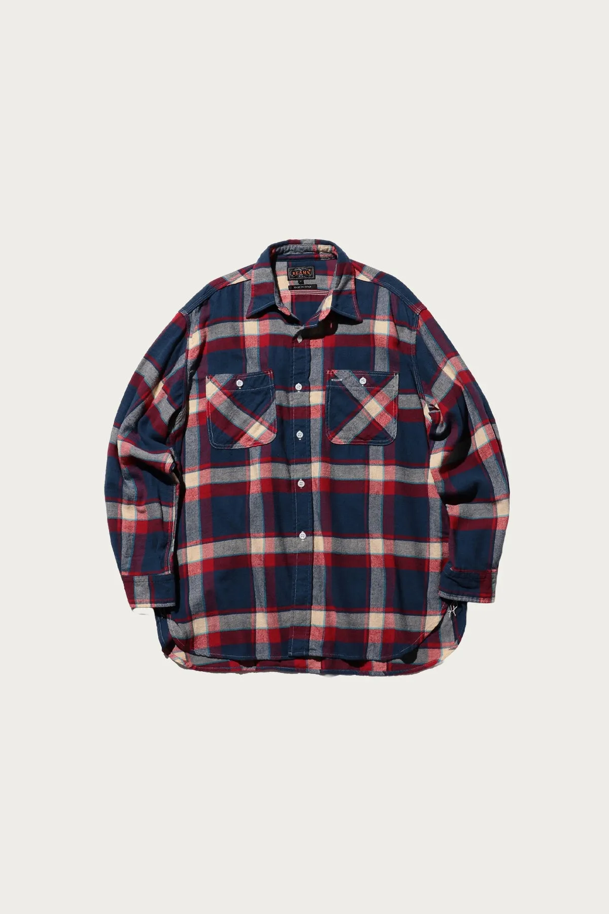 WORK Indian Flannel Plaid - Blue sold by Canoe Club
