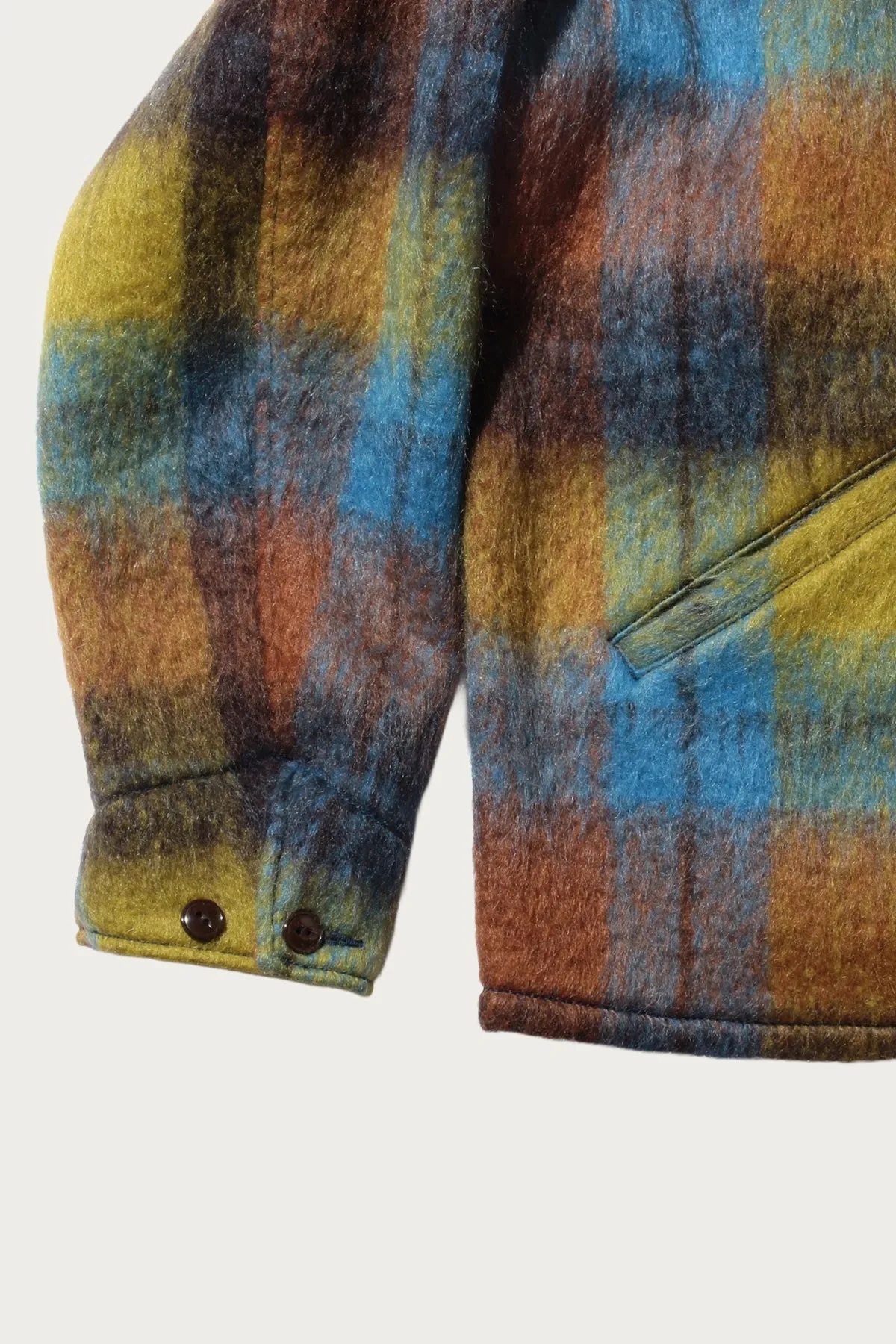 Sports Jacket Wool Plaid - Brown/Turquoise sold by Canoe Club product image thumbnail 4