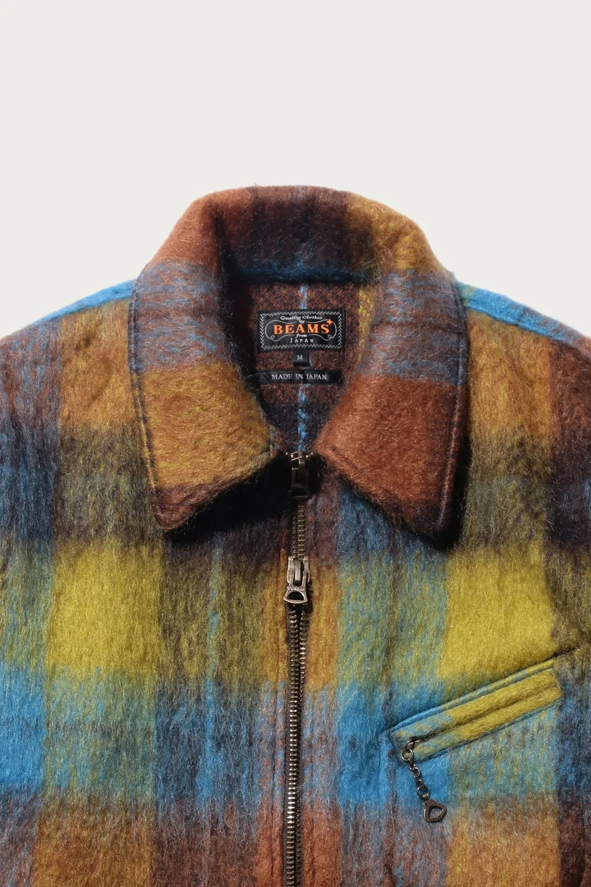 Sports Jacket Wool Plaid - Brown/Turquoise sold by Canoe Club product image thumbnail 3