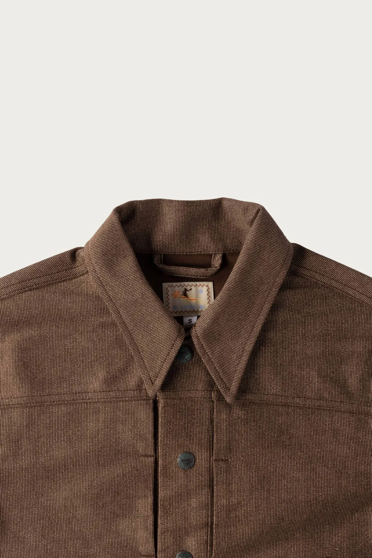 Wabash Stripe Moleskin Ranch Jacket - Espresso Brown sold by Canoe Club product image thumbnail 2