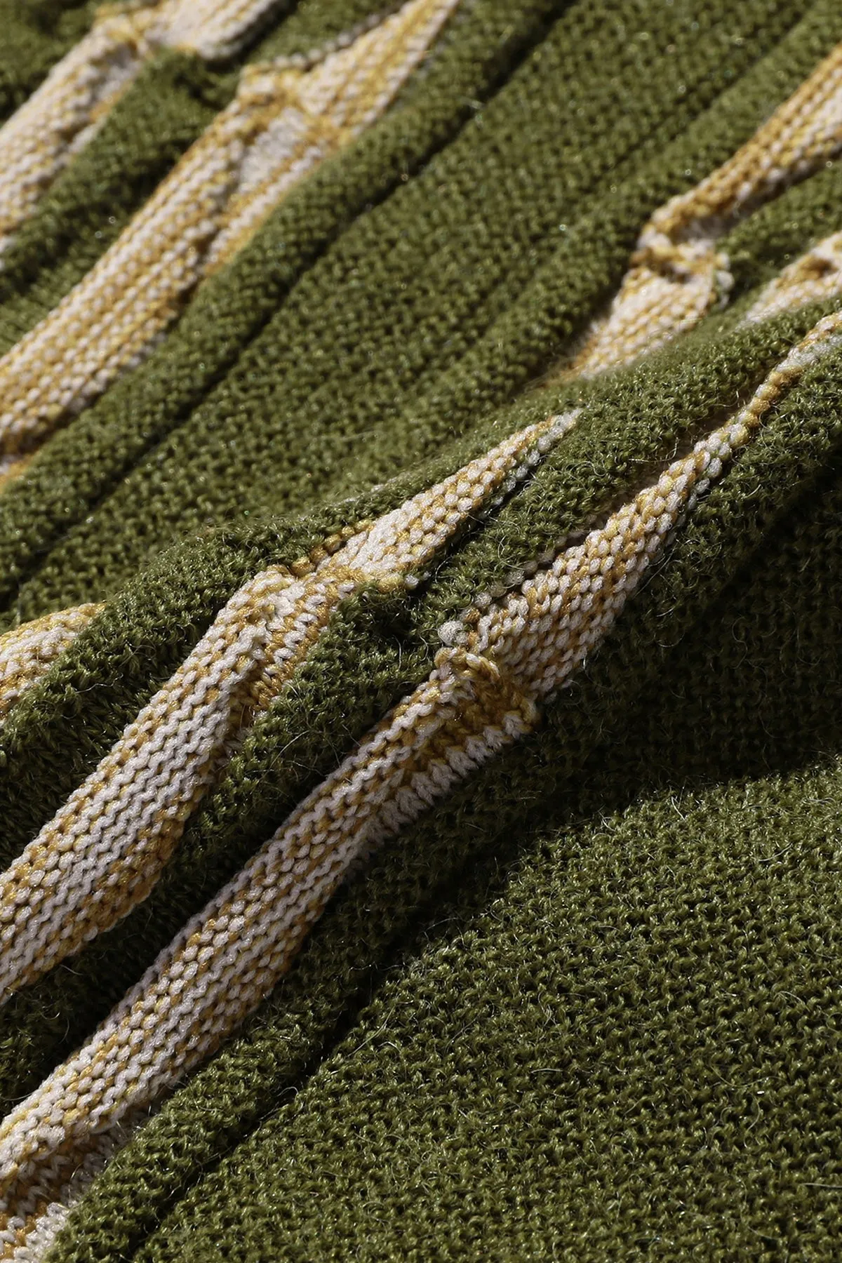 Knit Polo Born Stripe 14G - Olive sold by Canoe Club product image thumbnail 3