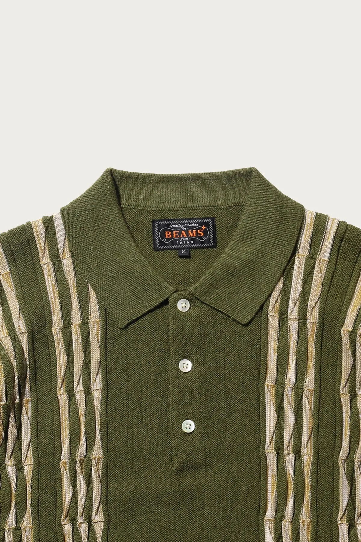 Knit Polo Born Stripe 14G - Olive sold by Canoe Club product image thumbnail 2