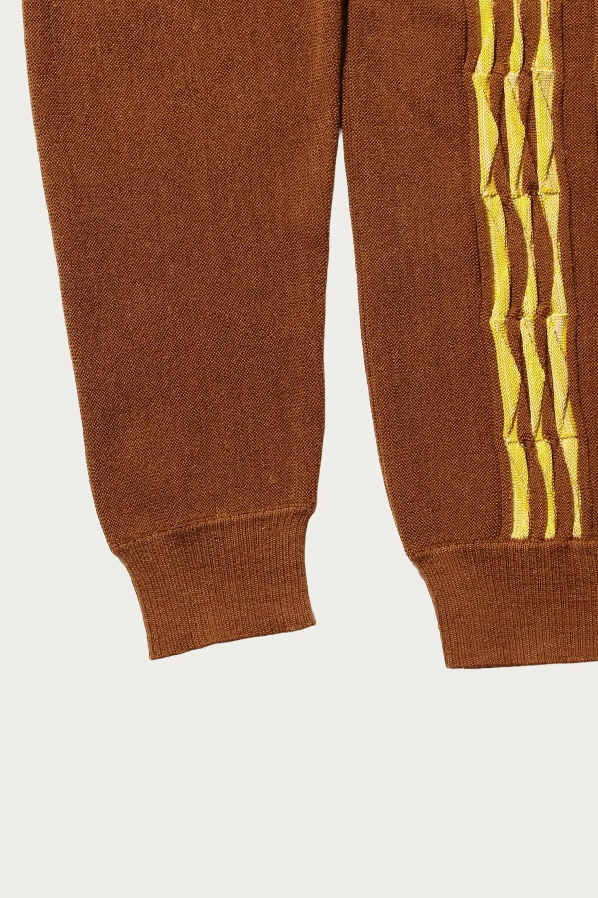 Knit Polo Born Stripe 14G - Brown sold by Canoe Club product image thumbnail 4