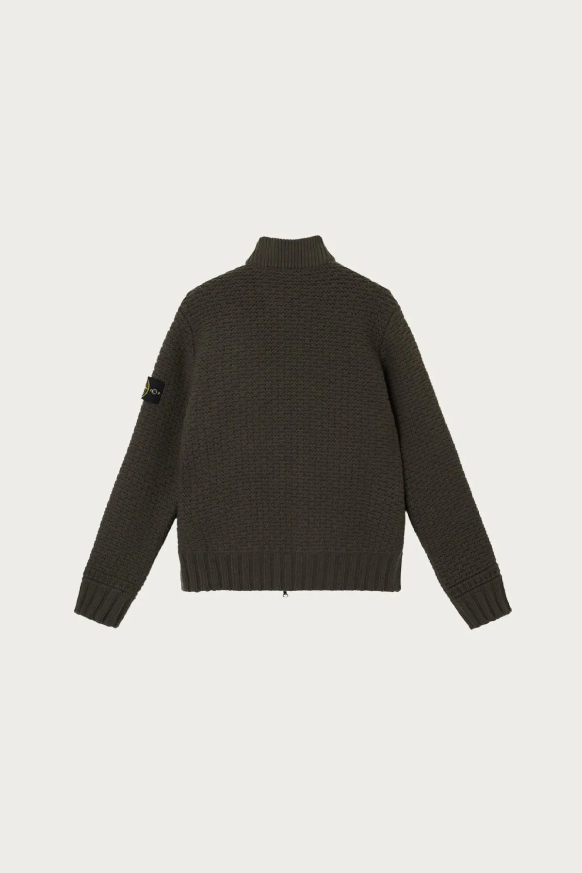 Pure Wool Bomber Jumper - Military Green sold by Canoe Club product image thumbnail 2