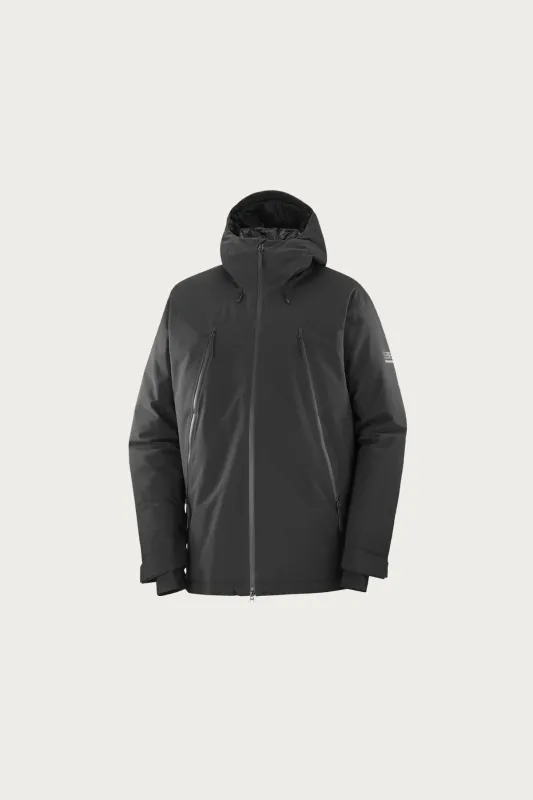 MM6 x Salomon Waterproof Down Parka - Black made by Maison Margiela