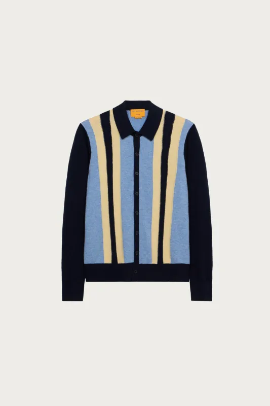 Cable Plaza Shirt - Midnight Combo sold by Canoe Club